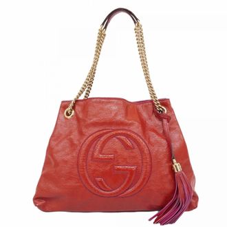 Gucci Red Color Tote Bag (Pre-Owned)