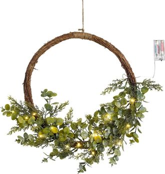 house of seasons Corona decorativa verde h7xb45xl45cm