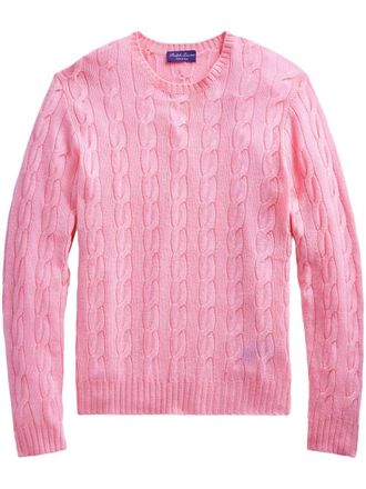 Ralph Lauren Purple Label cable-knit cashmere sweater - Pink
