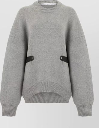 Alexander Wang wool-blend belted long-sleeve sweater