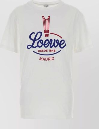 Loewe jersey t shirt crew neck graphic print