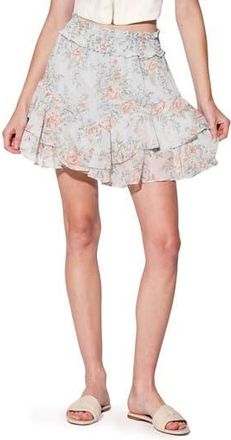 Walter Baker Cora Tiered Miniskirt in Sky Rose at Nordstrom Rack, Size X-Small