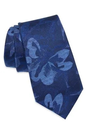 Calvin Klein Linda Floral Tie in Navy at Nordstrom Rack