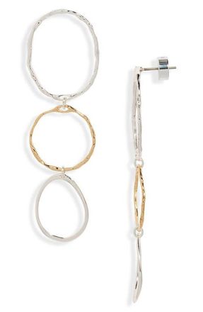 Nordstrom Demi Fine Triple Link Earrings in 14K Gold- Sterling Plated at Nordstrom