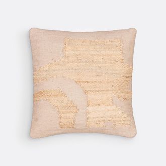 La Redoute Interieurs Kussenhoes 50 x 50 cm jute/wol, Arabica