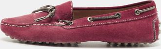 Tod's Tods Purple Suede Gommino Driving Loafers