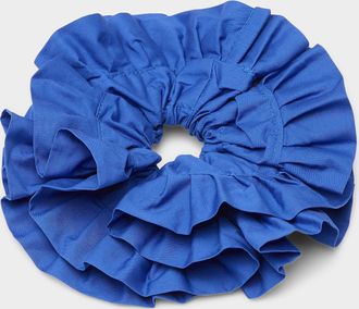 Simons Womens Giant monochrome ruffled scrunchie