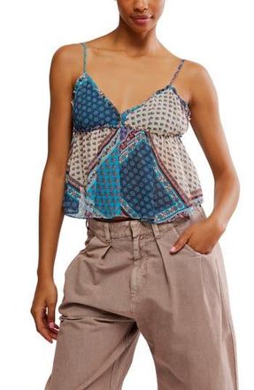 Free People Alix Print Camisole in Ocean Combo at Nordstrom Rack, Size X-Large