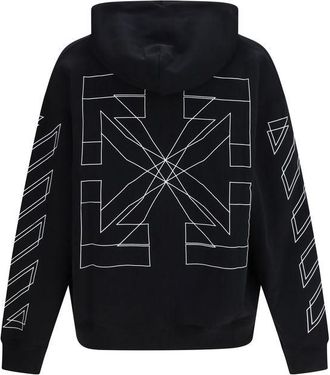 Off-white Mens Black Cotton Sweatshirt Clothing