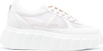 AGL Blondie mesh low-top sneakers - women - Leather - 40 - White