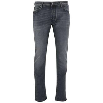 Jacob Cohen Nick Grijze Denim Broek - Heren - Jeans - Grijs - Maat: W32 Denim