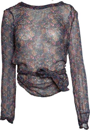 BA&SH Ba & sh, Danny wrap blouse with floral print