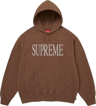 SUPREME FW26 Capital Hooded Sweatshirt Brown SUP-FW26-032-BRN