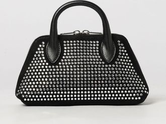 Coperni Duffle Mini Handbag in Leather with Crystal Embroidery