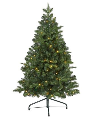 Nearly Natural 4Ft. Grand Teton Spruce Flat Back Artificial Christmas Tree