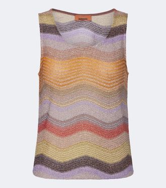 Missoni Wave lam&eacute; top