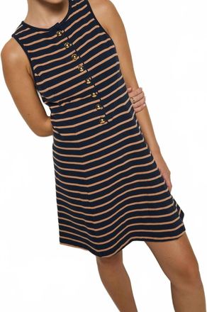 Nation Ltd Jayna Dress In Latte Stripe