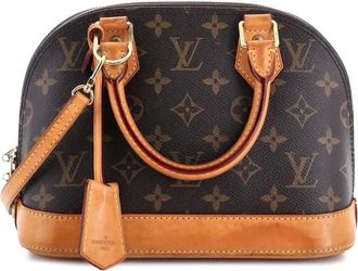 Louis Vuitton Alma handtas BB crossbodytas met monogram canvas - Bruin