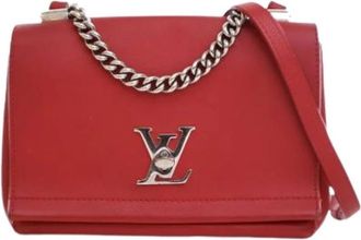 Louis Vuitton Pre-owned Lock Me II BB - Dames - Vintage Schoudertas - Rood - ONE Size - Leer - Vintage