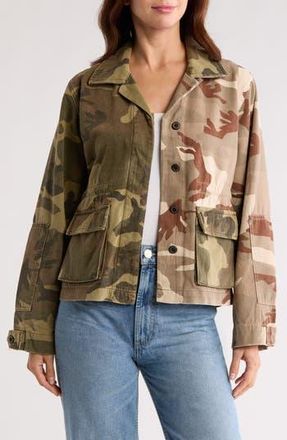 AllSaints Finch Camo Jacket in Camo Green at Nordstrom Rack, Size 0 Us / 4 Uk