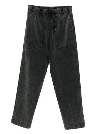 White Sand belted corduroy trousers - Grey