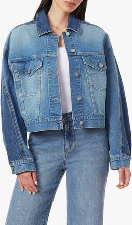 Habitual Colorblock Denim Trucker Jacket in Adrift at Nordstrom Rack, Size X-Small