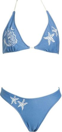 Rip Curl Catalina Denim Triangle Bikini Top in Vintage Blue at Nordstrom, Size Xx-Small