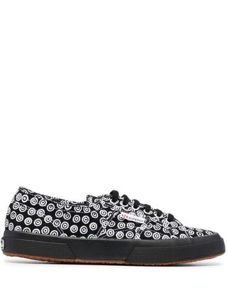 10 Corso Como x Superga graphic print low-top sneakers - Black