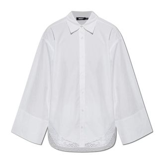 Rotate Rotate Birger Christensen, Dames, Blouses & Shirts, Wit, Maat: 2XS Katoen