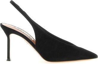 Aquazzura Black Solid Voltaire Pumps