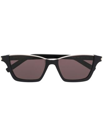 Saint Laurent Eyewear cut frames sunglasses - unisex - Acetate - One Size - Black