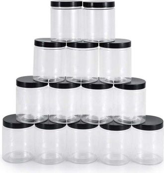 OEM Recipientes De Pl&aacute;stico Para Almacenamiento De 250 Ml Con Tapa Herm&eacute;tica - Tarros Para Especias Y Recipientes Para Almacenar Granos