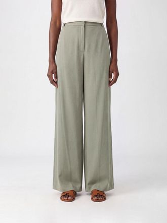Alysi Pantaloni wide leg a vita alta in misto cotone e lyocell