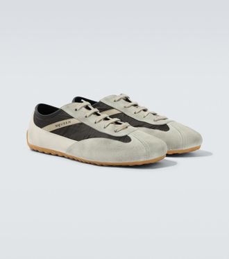 Alexander McQueen Boxe suede-trimmed sneakers