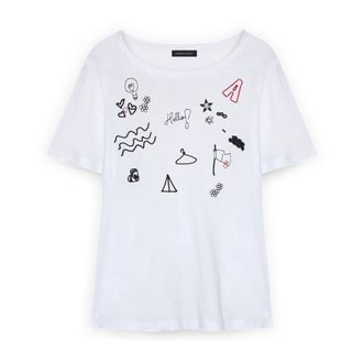 Fiorella Rubino Dames, Tops, Wit, Maat: XS Jersey