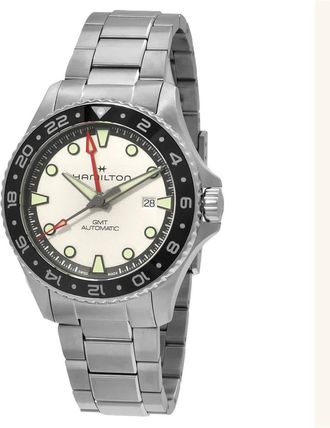 Hamilton Khaki Navy GMT Automatic Silver Dial Watch H82555150