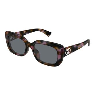 Gucci Sunglasses, female, Multicolor, 55 MM, Rectangular Acetate Sunglasses