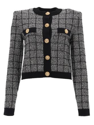 Balmain Cardigan With Jewel Buttons