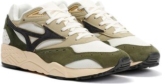 Mizuno Unisex Contender S Pristine/Sand/Clover Trainers - White - Size UK 6