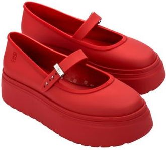 Melissa Soft Ballerina Platform Mary Jane in Red at Nordstrom, Size 10