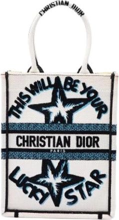 Dior Pre-owned Canvas Tote Bag - Dames - Vintage Shopper - Wit - ONE Size - Vintage