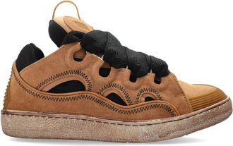 Lanvin Curb Sneakers - Dames - Sneakers - Bruin - 39 EU - Leer - Schoenen