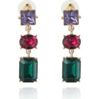 BCBGeneration Multi-Gem Drop Earrings in Multicolor at Nordstrom