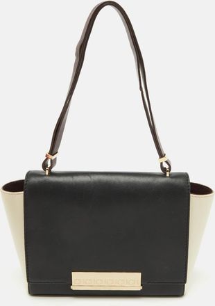 Carolina Herrera Tri Color Leather Flap Shoulder Bag