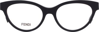 Fendi Demo Cat Eye Ladies Eyeglasses FE50066I 001 53