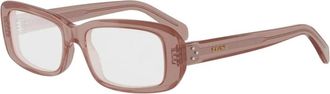 Celine Celine - 3 Dots Rechthoekig Montuur - unisex - Accessoires - Roze - Maat: 54 MM