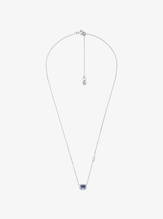 Michael Kors Precious Metal-Plated Sterling Silver Pav&eacute; Halo Necklace