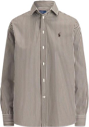 Ralph Lauren Overhemden, Dames, Bruin, S, Katoen, Ithaca Archive Shirt