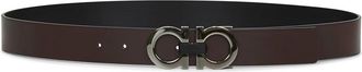 Ferragamo Belts, male, Brown, 105 CM, Reversible Leather Belt with Gancini Buckle