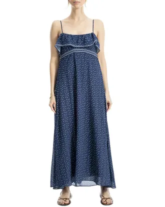 Max Studio Flounce Detail Maxi Dress
